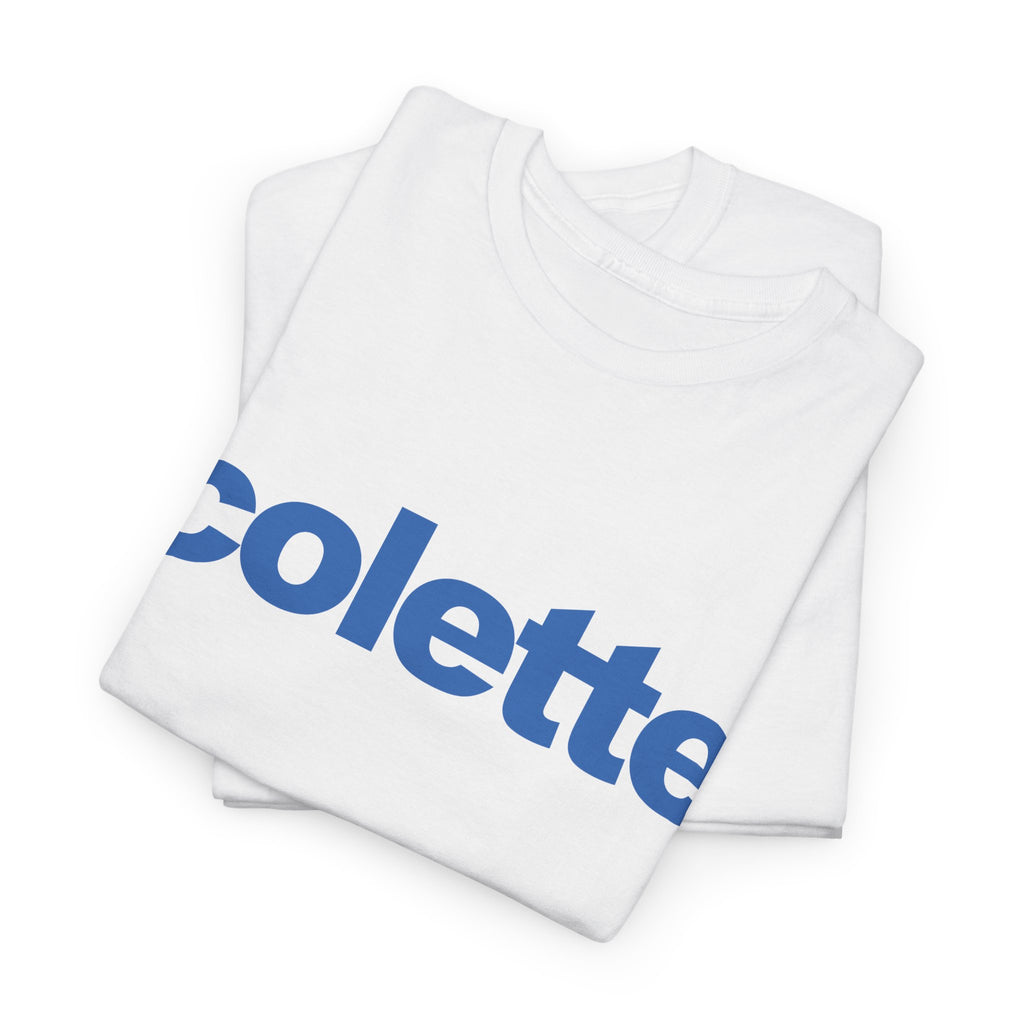 Unisex Boxy T-Shirt — colette Logo Front with Location Cities Back (Austin, Dallas, Houston, New Orleans, San Antonio)