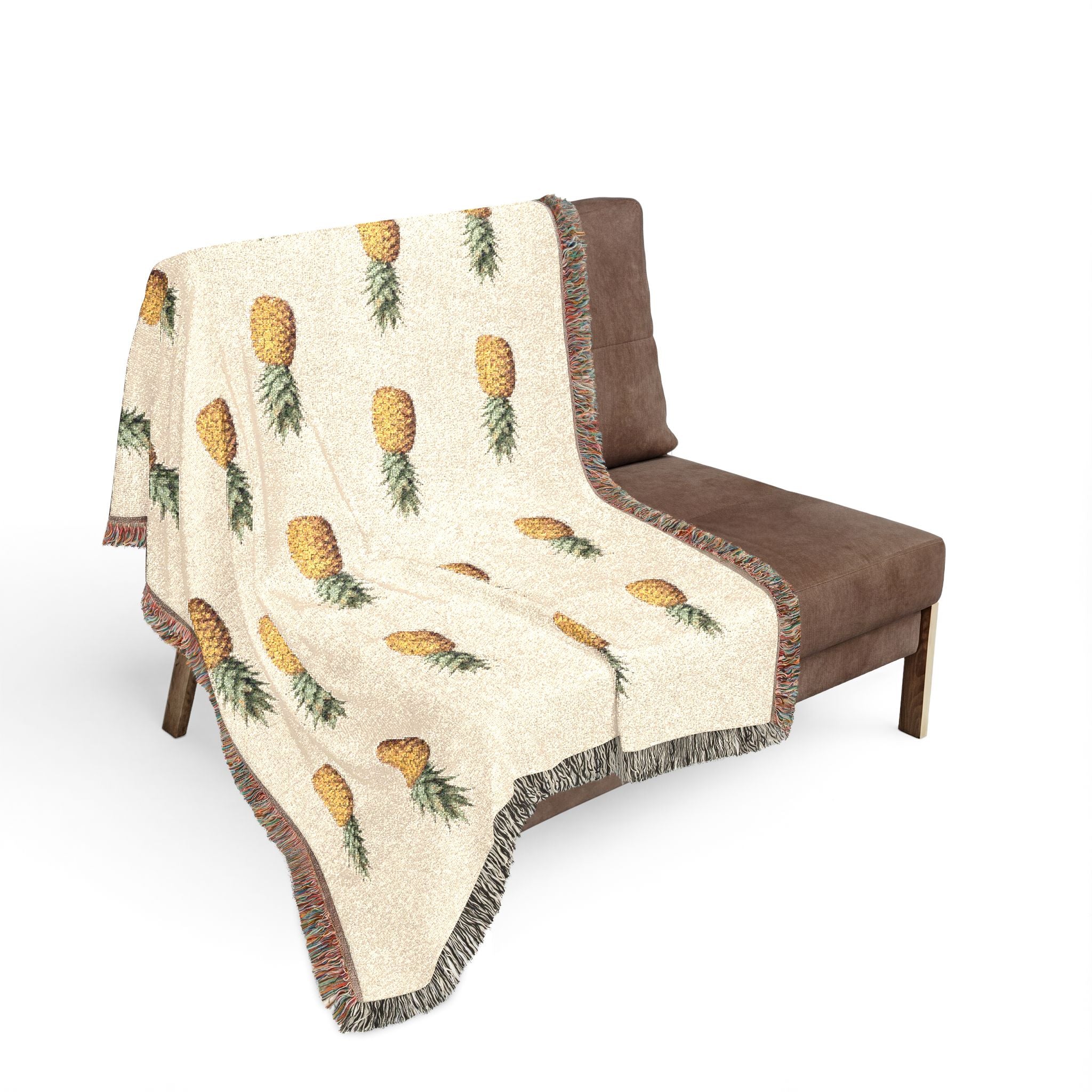 Pineapple Woven Throw Blanket - Decorative Throw