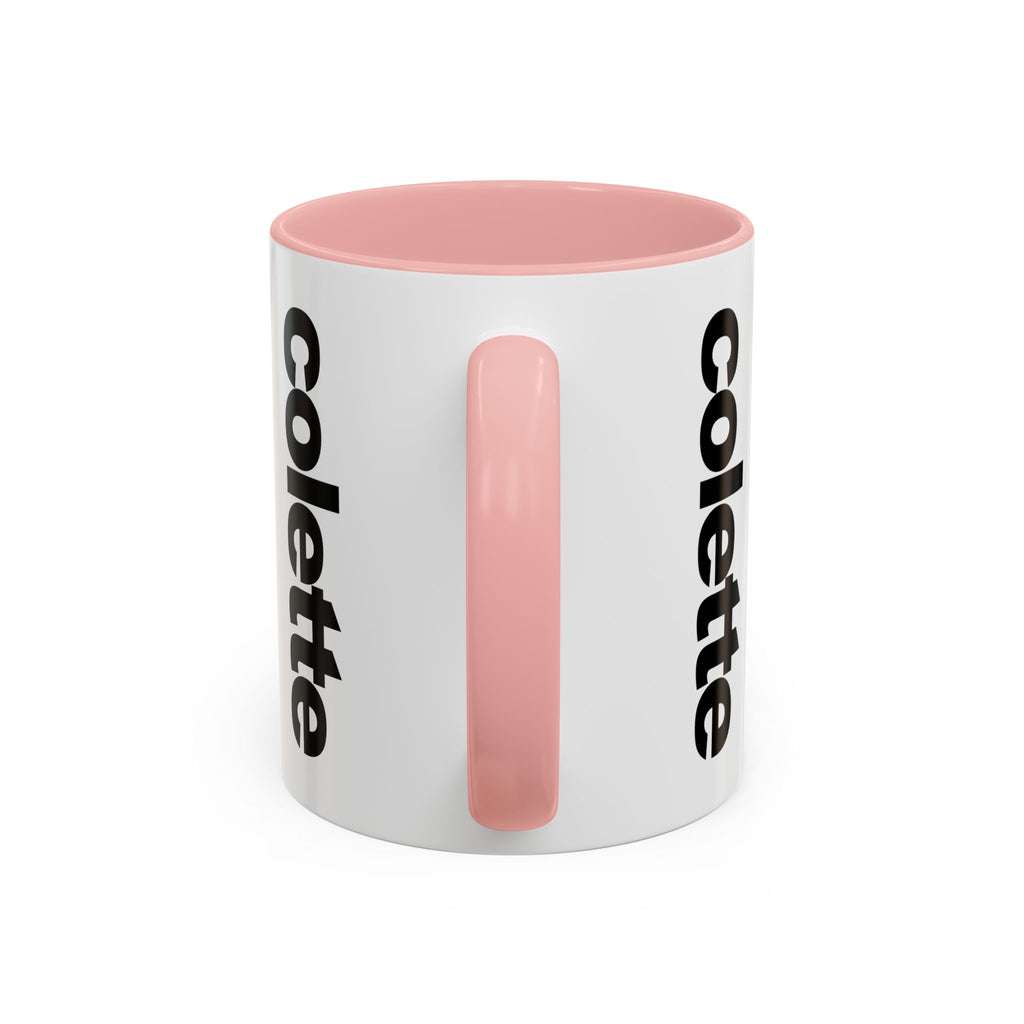 colette Accent Coffee Mug – Color Handle & Interior (11/15oz)