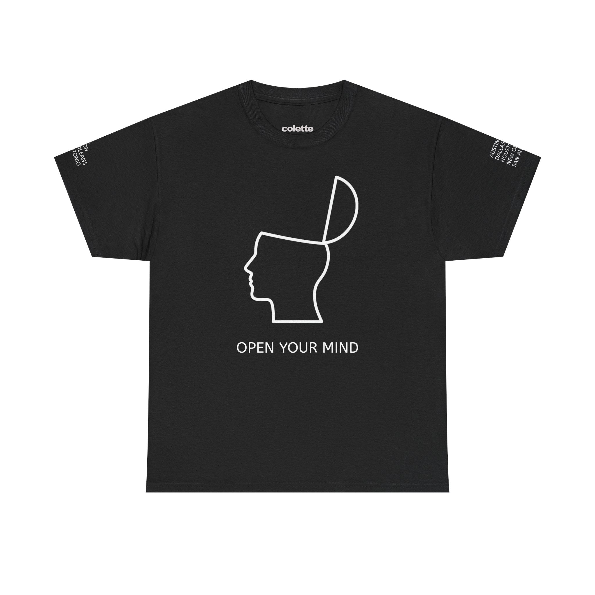 Unisex Boxy T-Shirt - Open Your Mind with colette Logo Back
