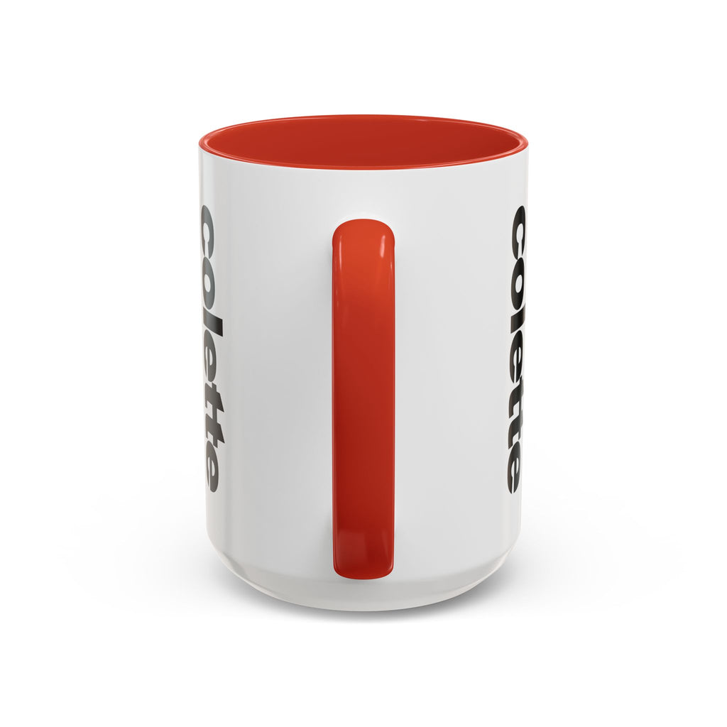 colette Accent Coffee Mug – Color Handle & Interior (11/15oz)