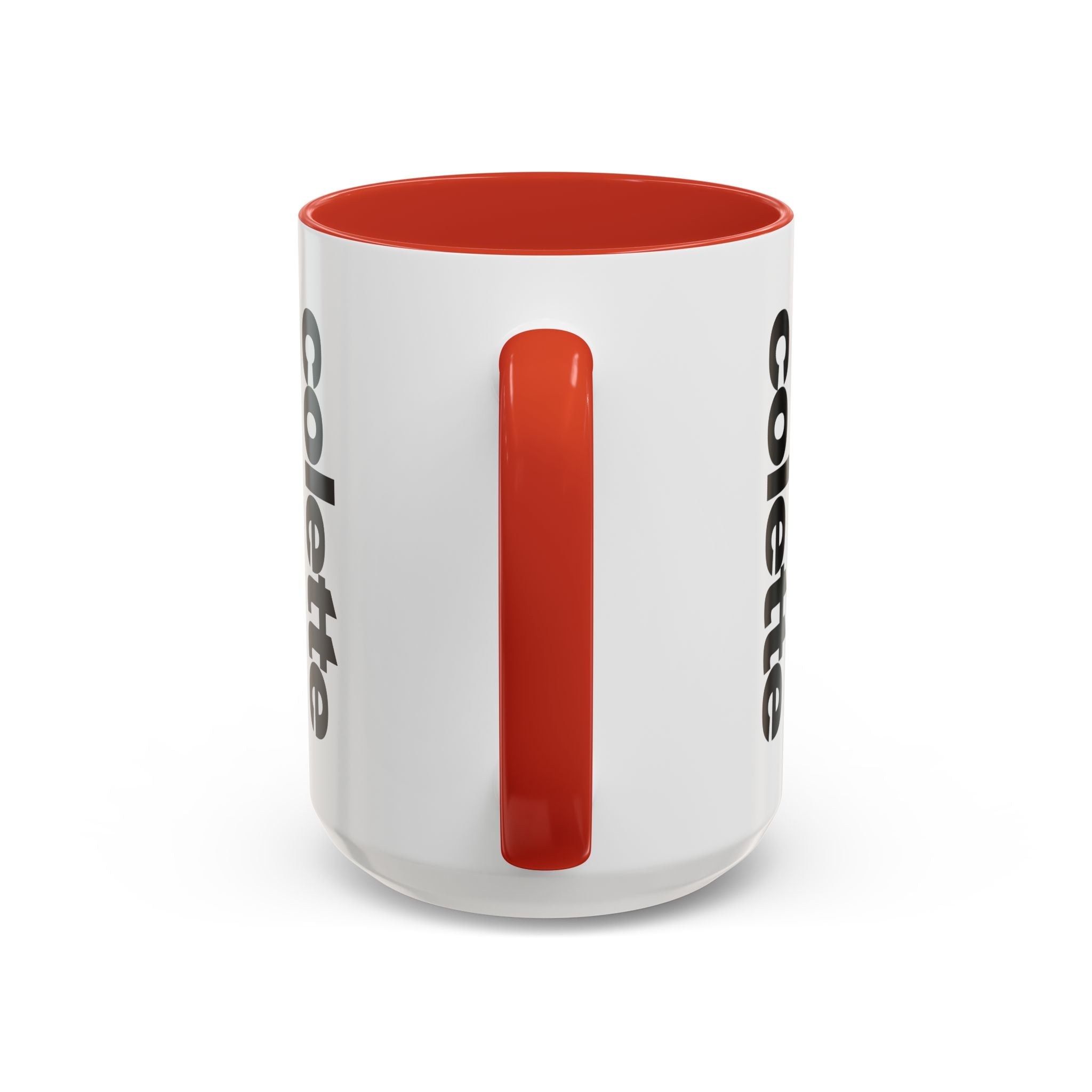 colette Accent Coffee Mug – Color Handle & Interior (11/15oz)