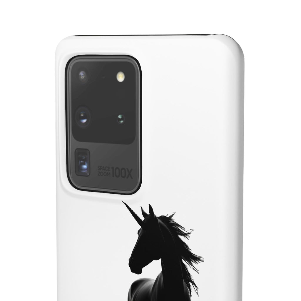 Unicorn Silhouette Phone Case – 'You found me' Protective Snap Case