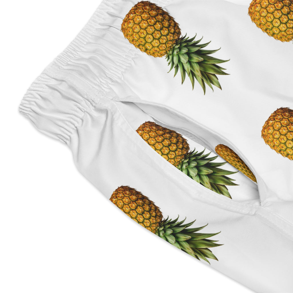 Pineapple Print Swim Trunks