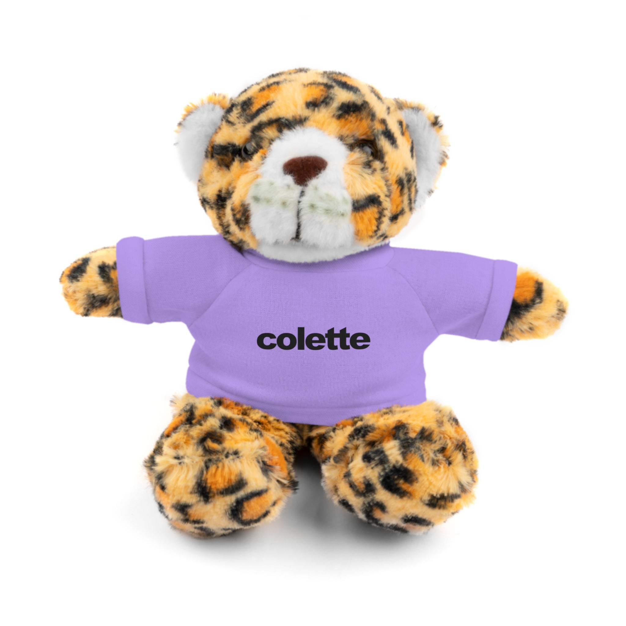 Stuffed Animal with 'colette' Logo Tee - 6 ANIMALS & 6 COLORS