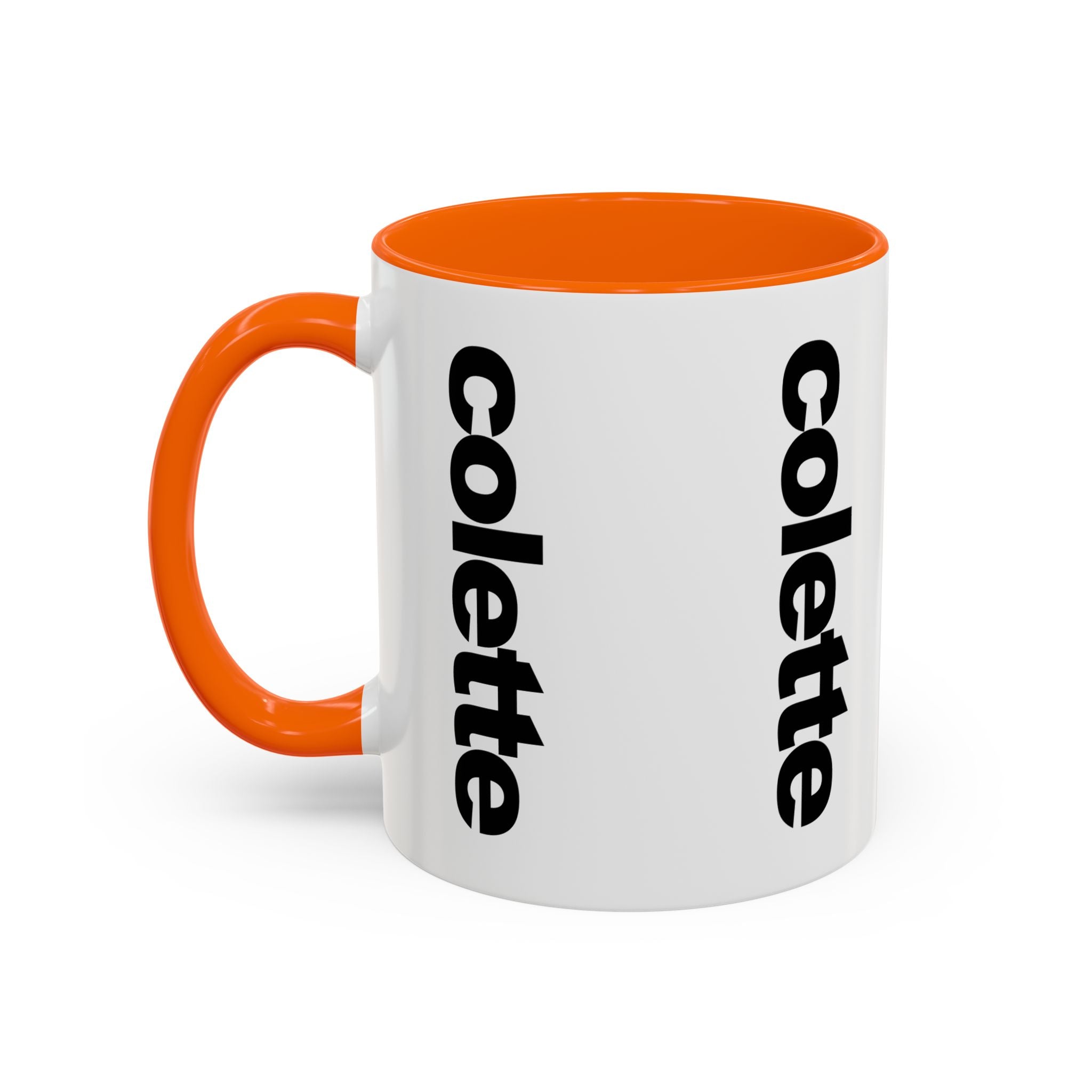 colette Accent Coffee Mug – Color Handle & Interior (11/15oz)