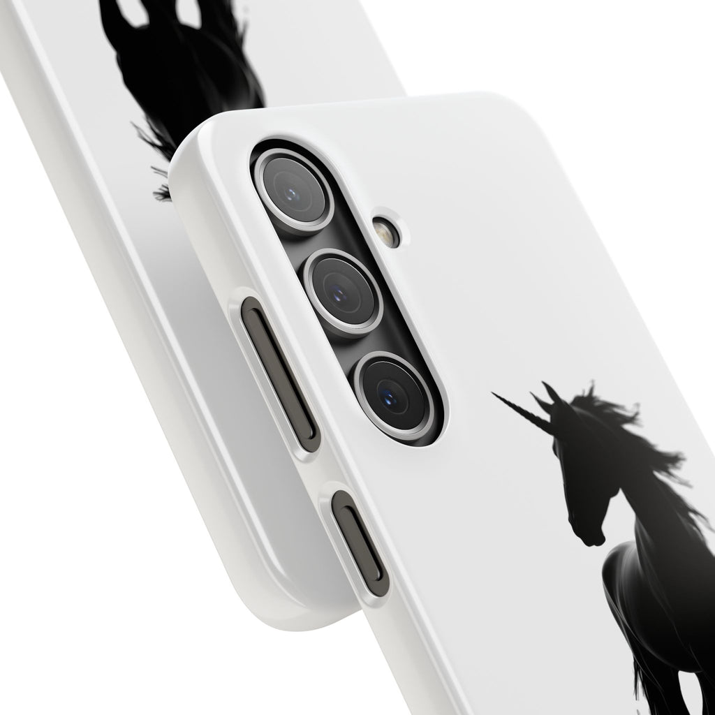Unicorn Silhouette Phone Case – 'You found me' Protective Snap Case