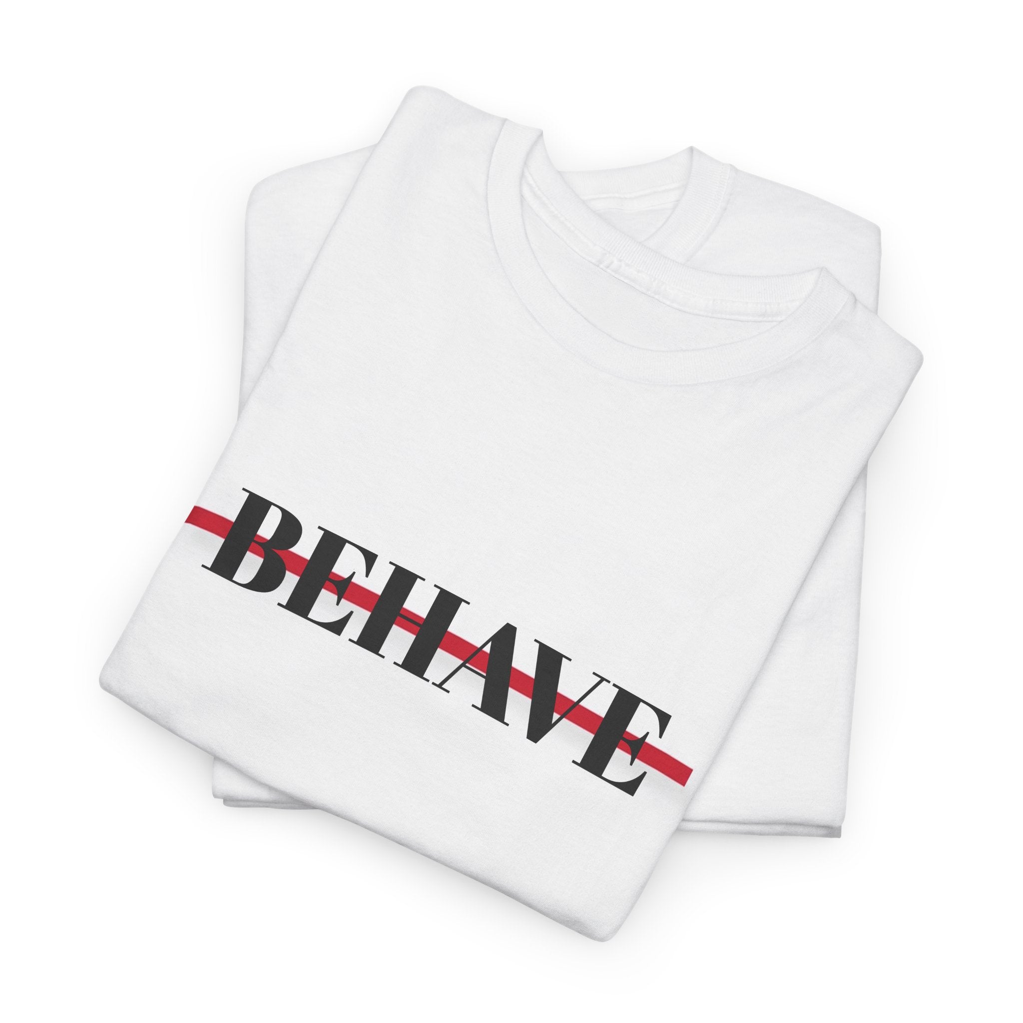Unisex Boxy T-Shirt - Behave Strikethrough with colette Logo Back