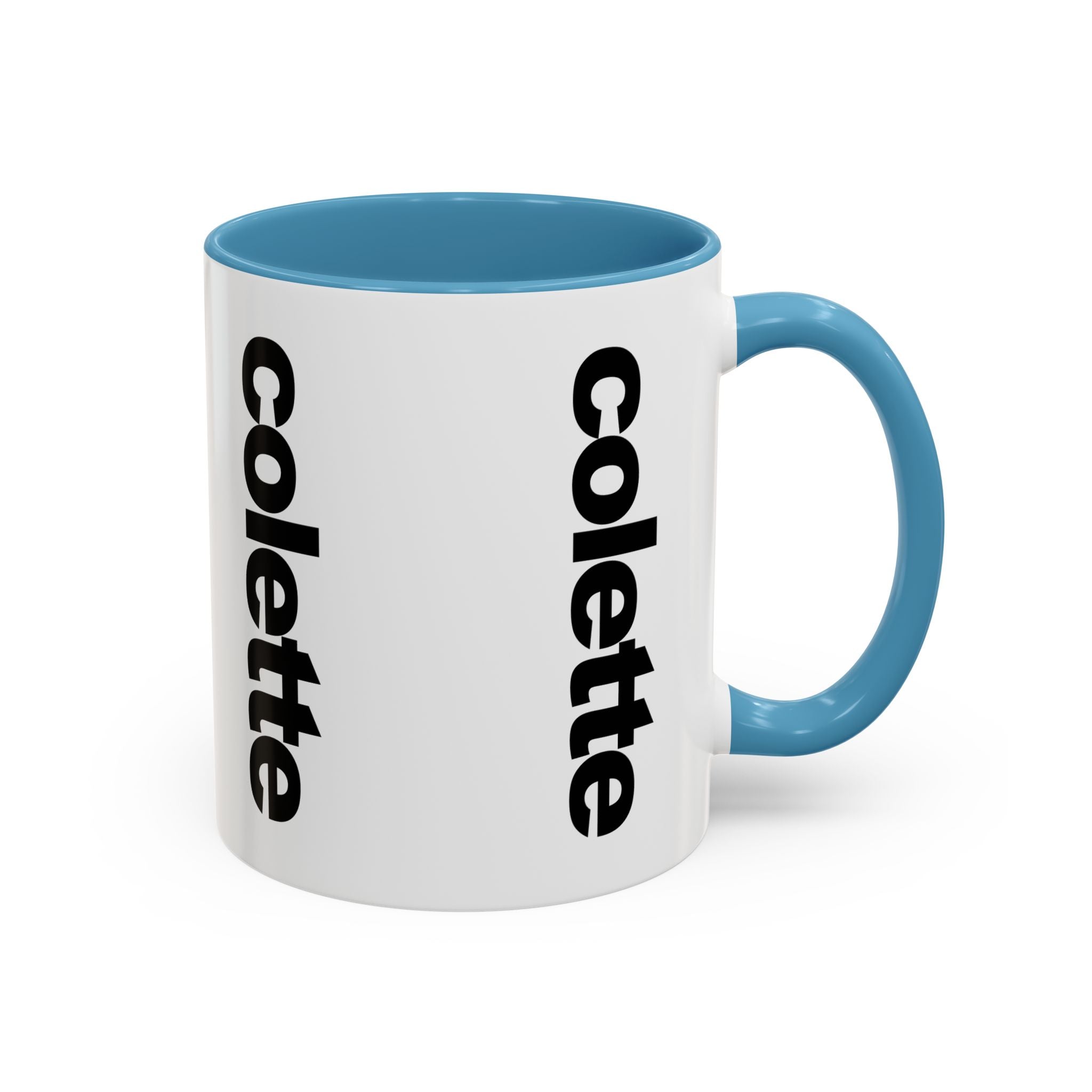colette Accent Coffee Mug – Color Handle & Interior (11/15oz)