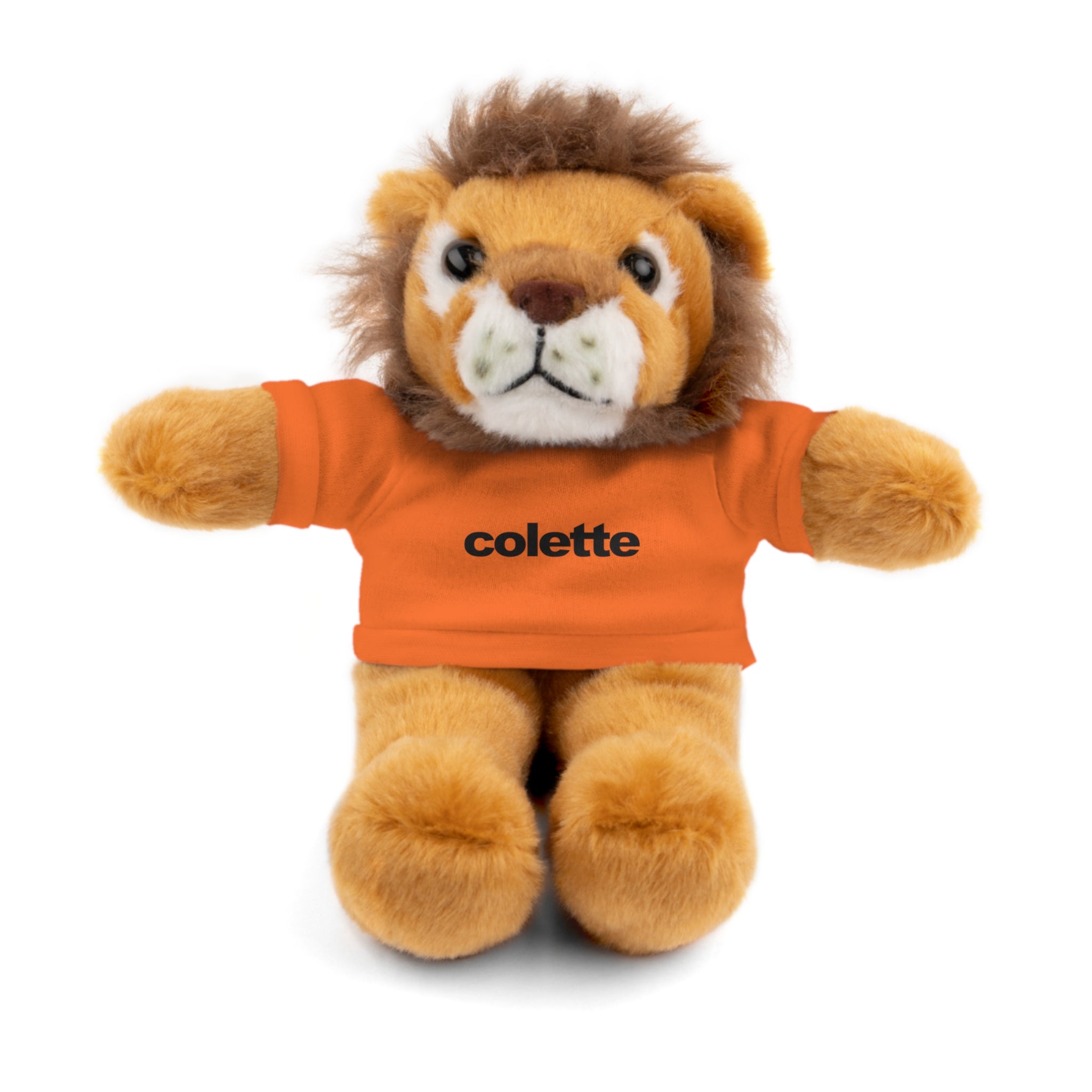 Stuffed Animal with 'colette' Logo Tee - 6 ANIMALS & 6 COLORS