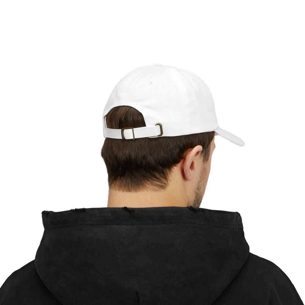 Embroidered  White on White "colette" Minimalist Baseball Hat