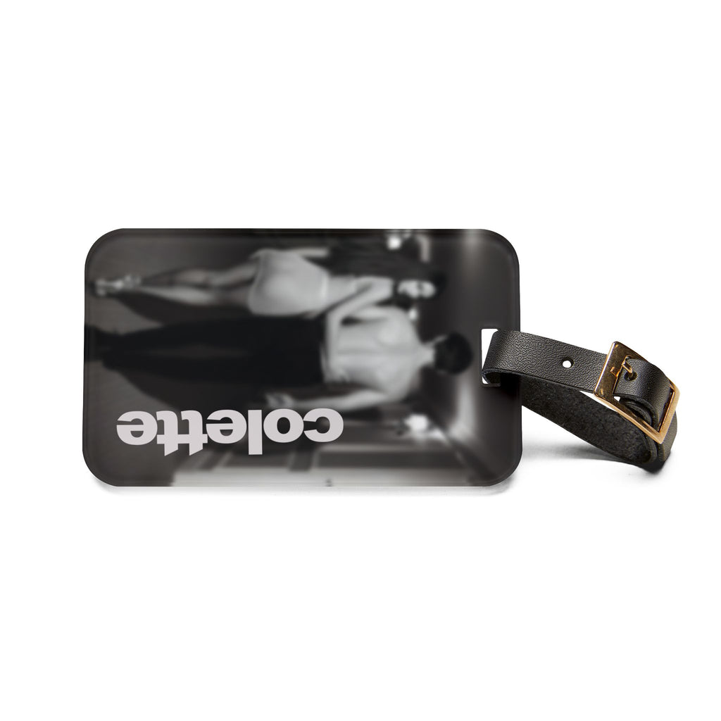 'colette' Moody Black & White ID Luggage Tag