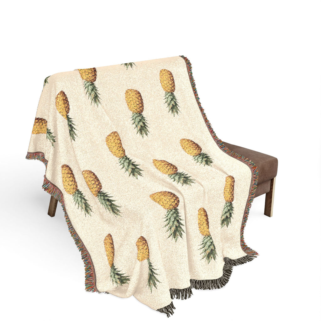 Pineapple Woven Throw Blanket - Decorative Throw