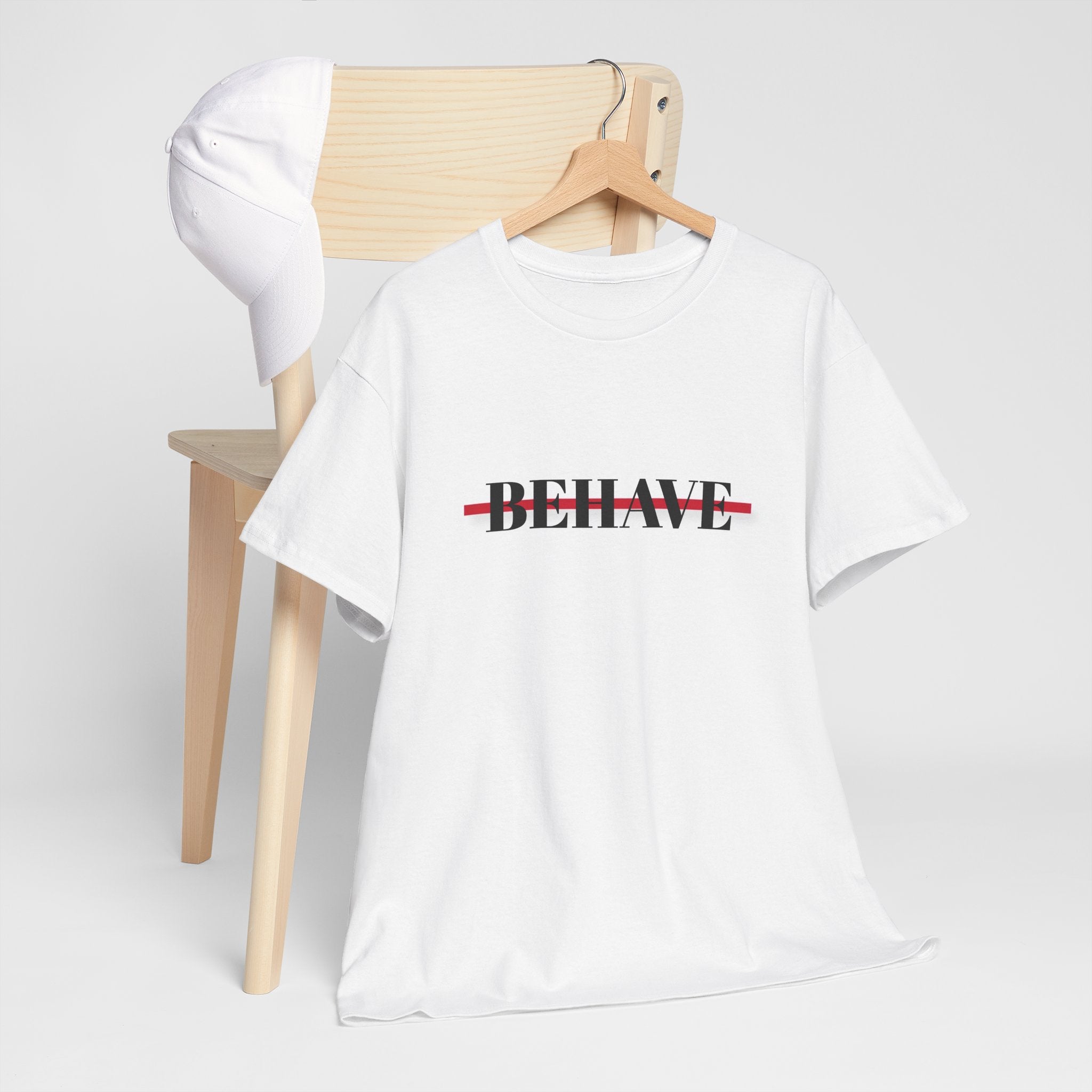 Unisex Boxy T-Shirt - Behave Strikethrough with colette Logo Back
