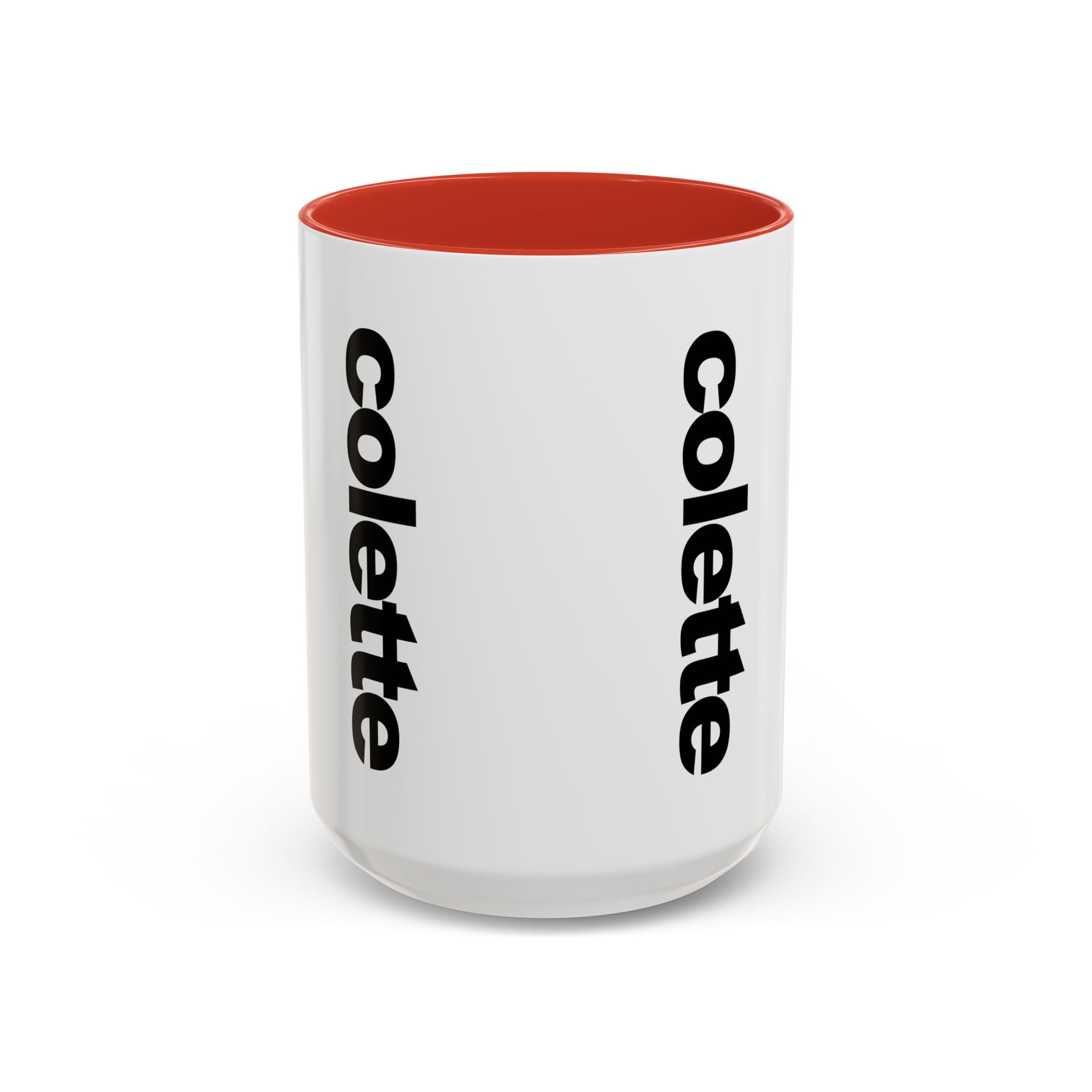 colette Accent Coffee Mug – Color Handle & Interior (11/15oz)