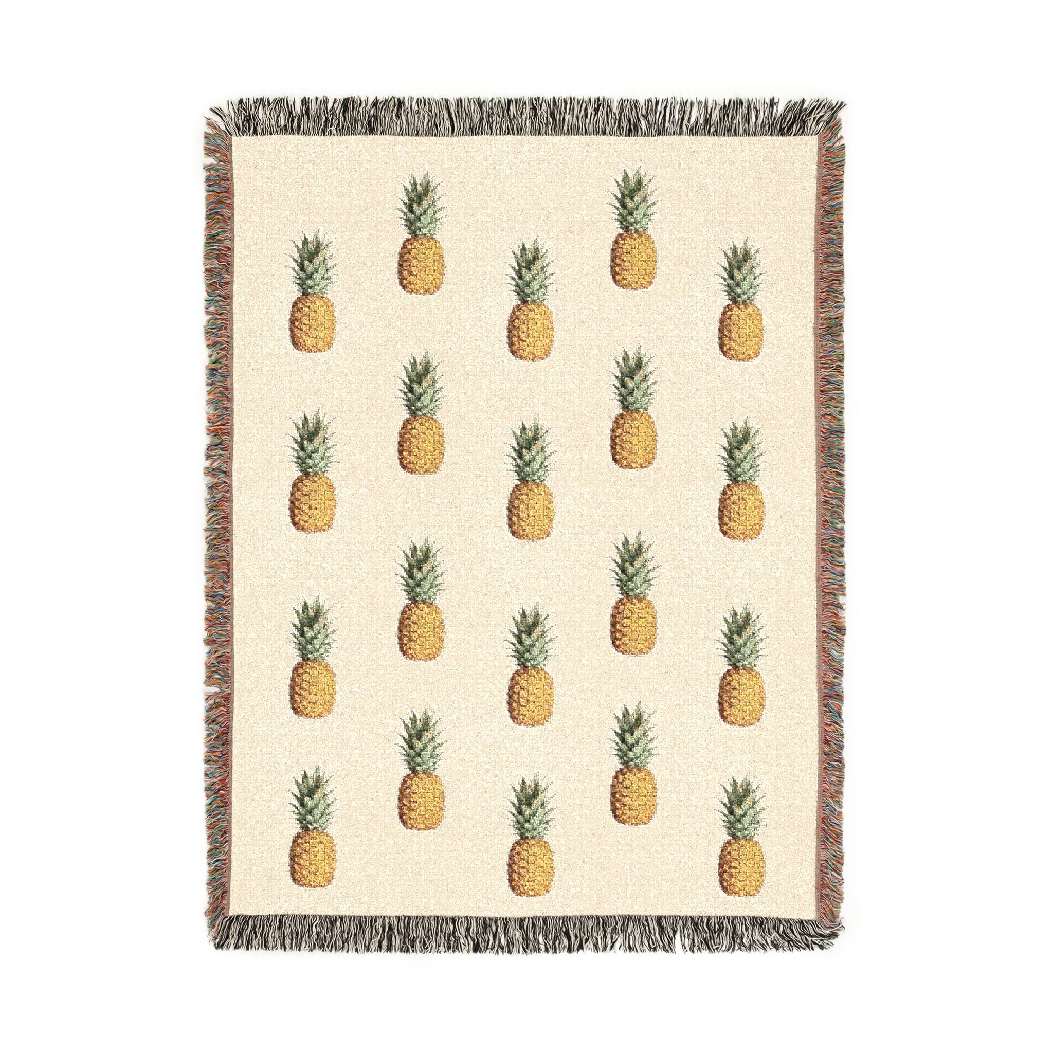 Pineapple Woven Throw Blanket - Decorative Throw