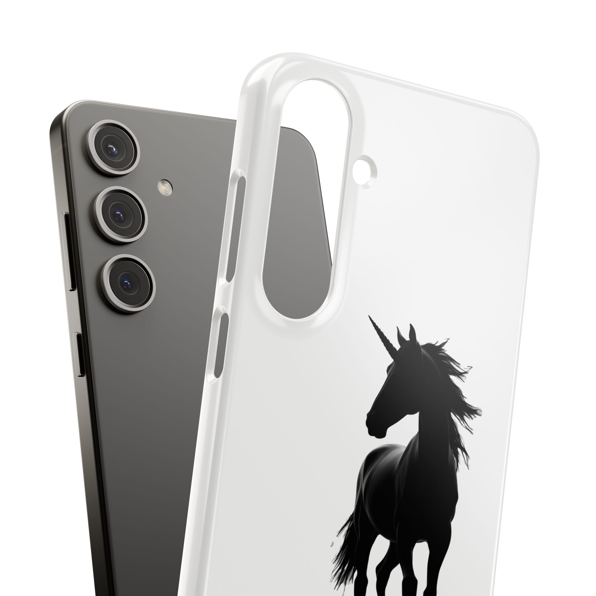 Unicorn Silhouette Phone Case – 'You found me' Protective Snap Case