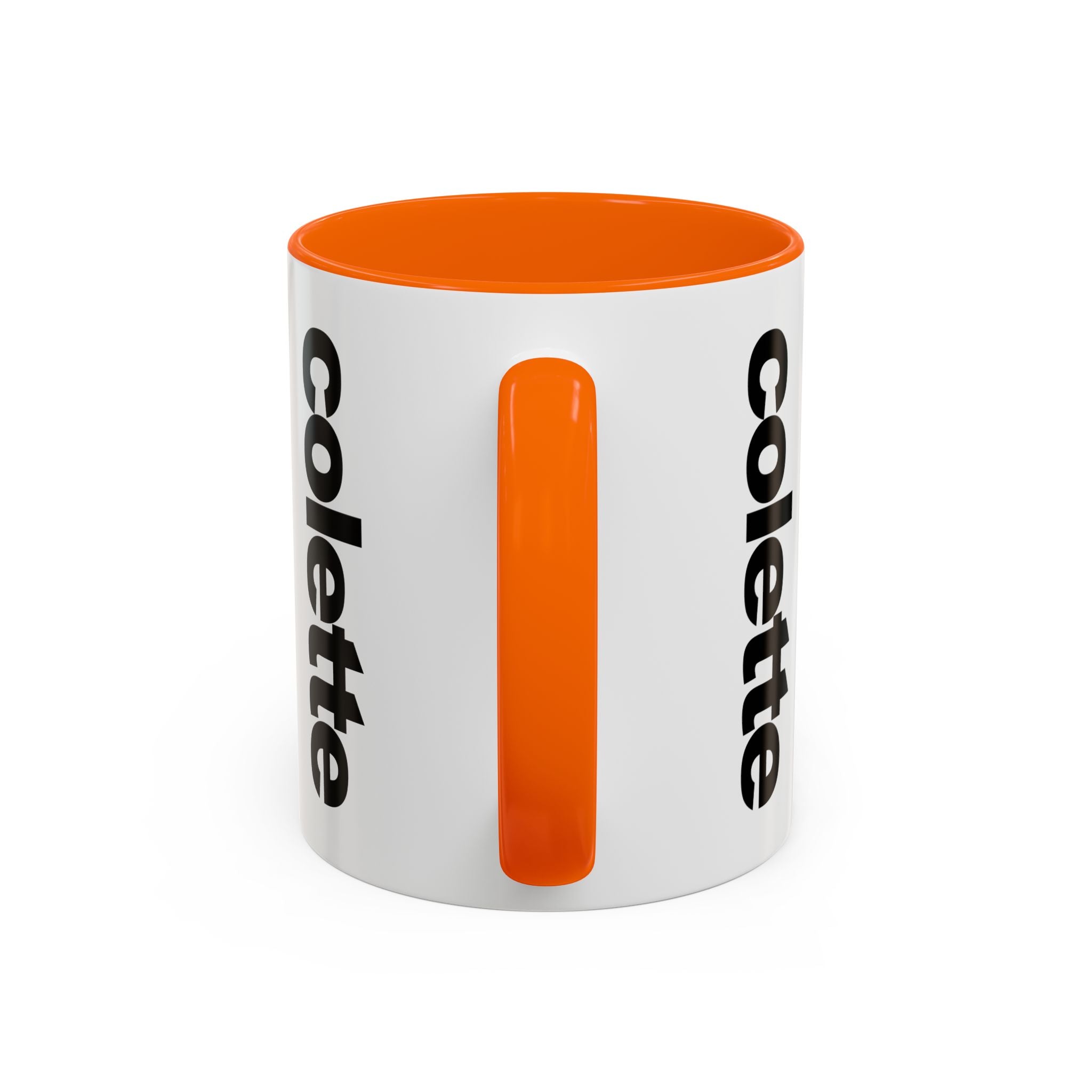 colette Accent Coffee Mug – Color Handle & Interior (11/15oz)