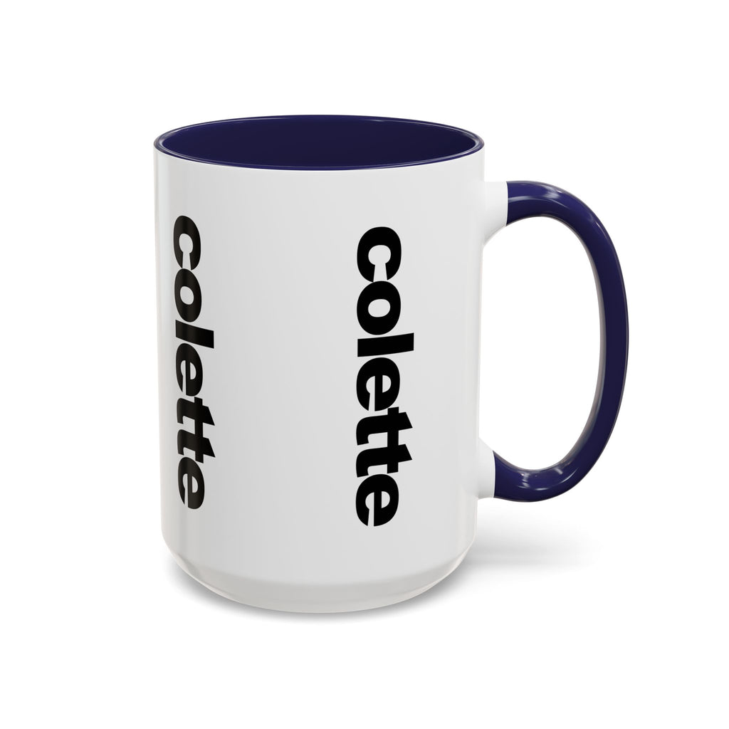 colette Accent Coffee Mug – Color Handle & Interior (11/15oz)