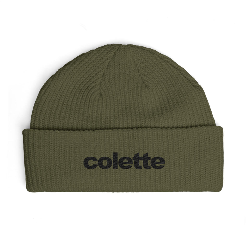 colette Cuff Beanie Ribbed Knit Winter Hat - 8 COLORS