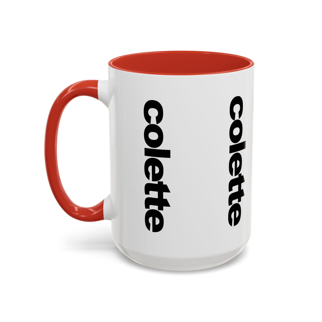 colette Accent Coffee Mug – Color Handle & Interior (11/15oz)