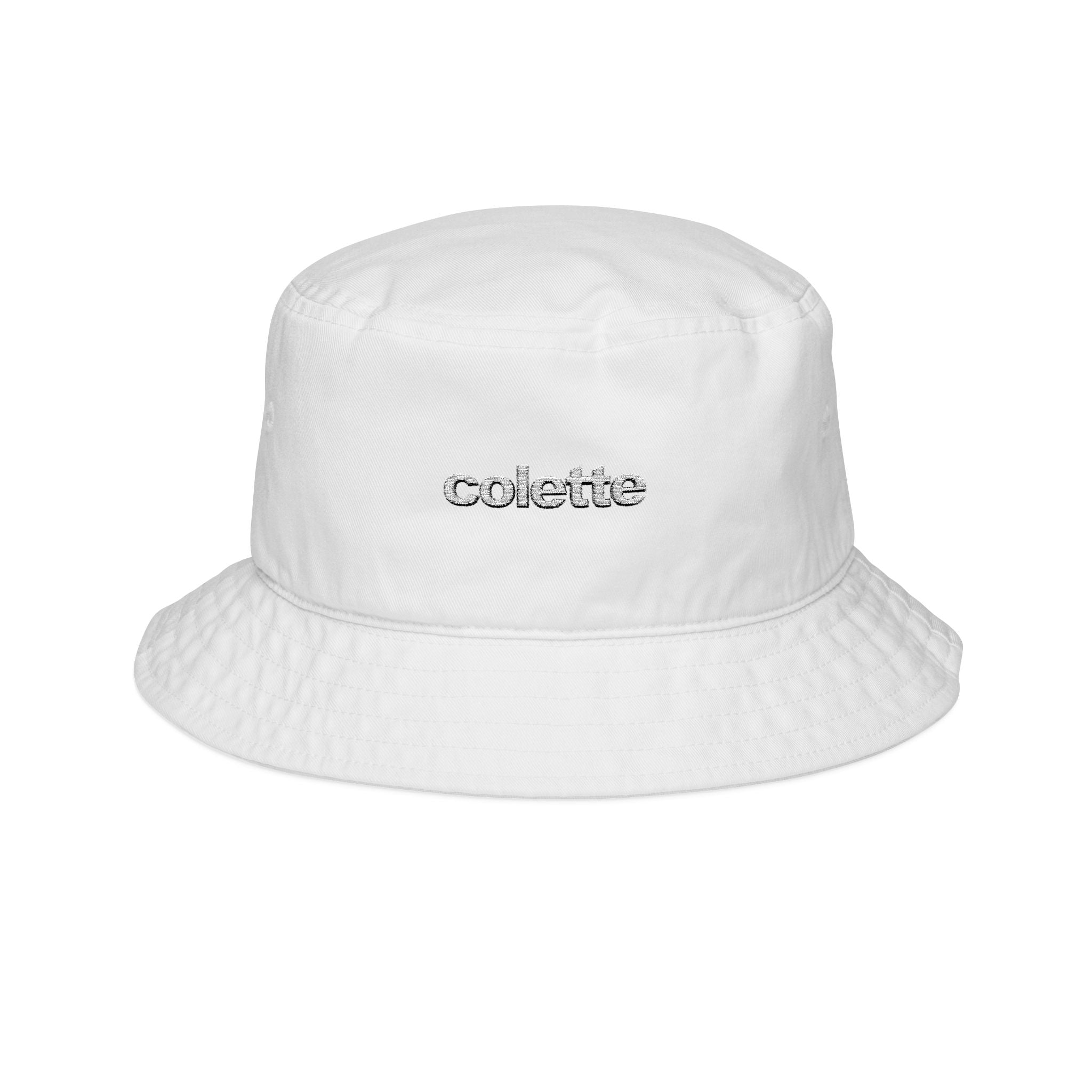 Embroidered "colette" Bucket Hat  - Casual Logo Summer Sun Hat