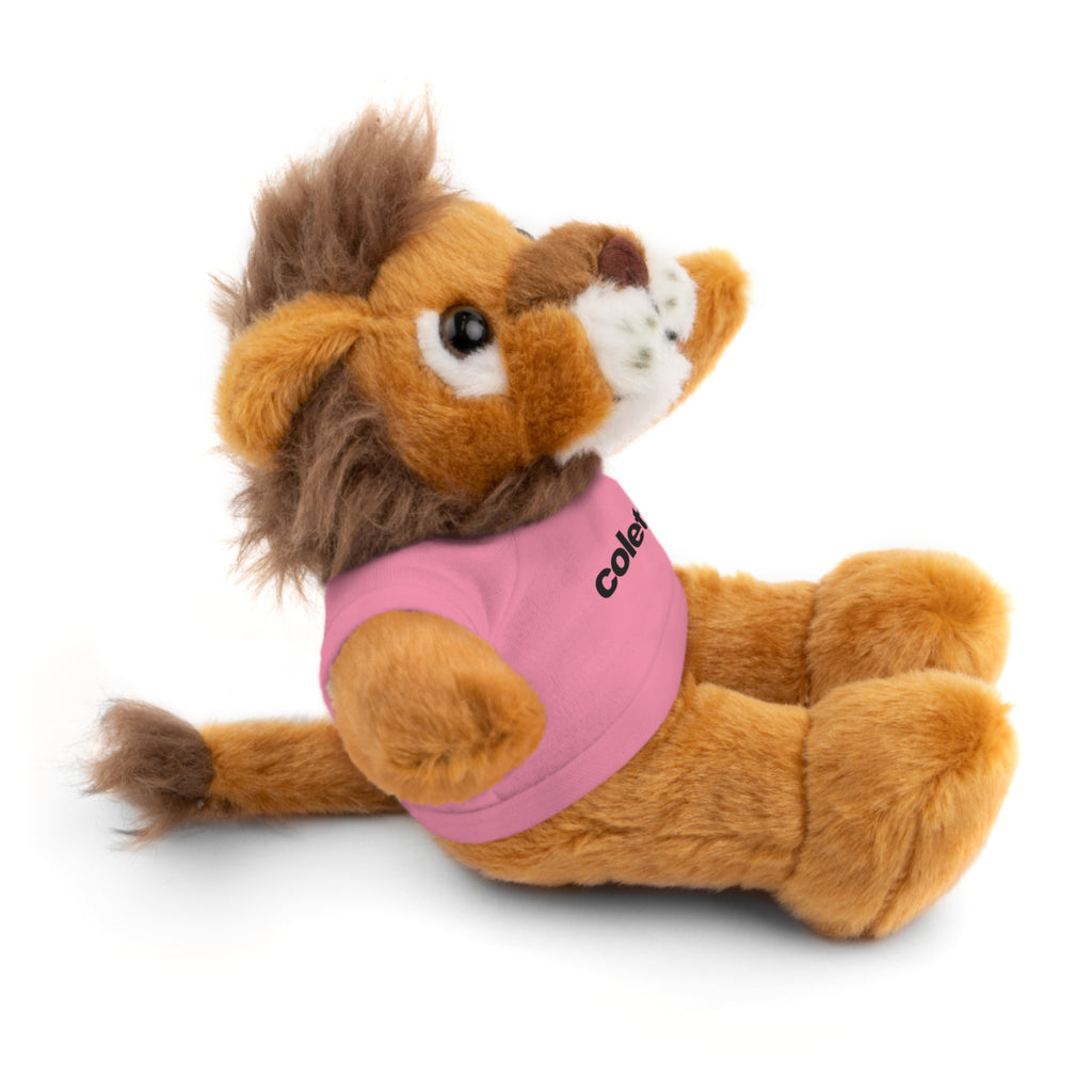 Stuffed Animal with 'colette' Logo Tee - 6 ANIMALS & 6 COLORS