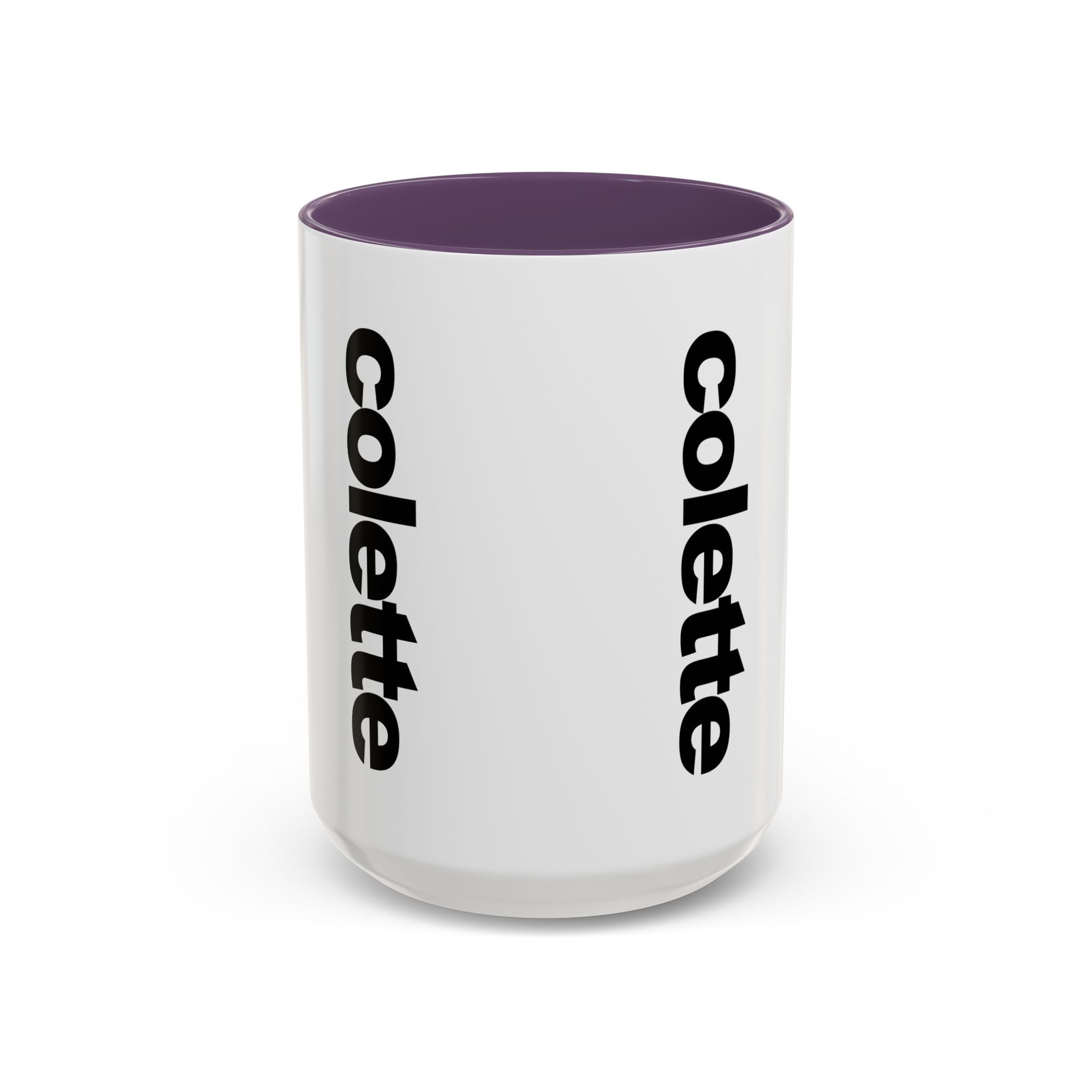 colette Accent Coffee Mug – Color Handle & Interior (11/15oz)
