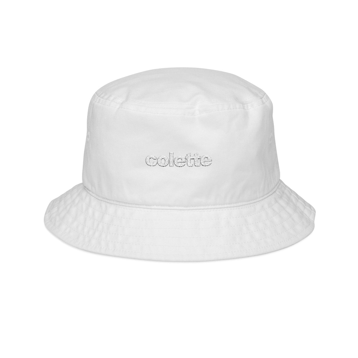 Embroidered "colette" Bucket Hat  - Casual Logo Summer Sun Hat